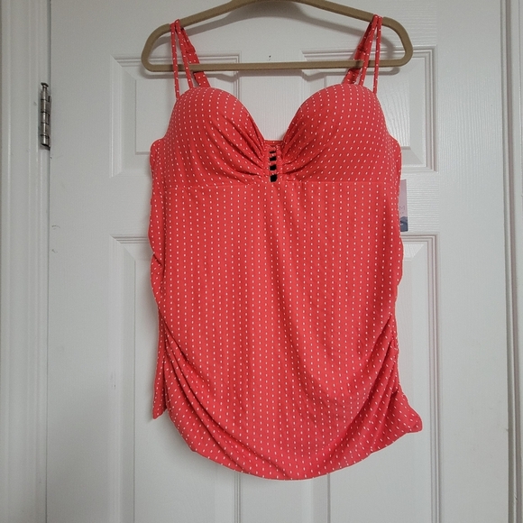 Cacique NWT Swim Tankini Top Size 38D. - Picture 3 of 9